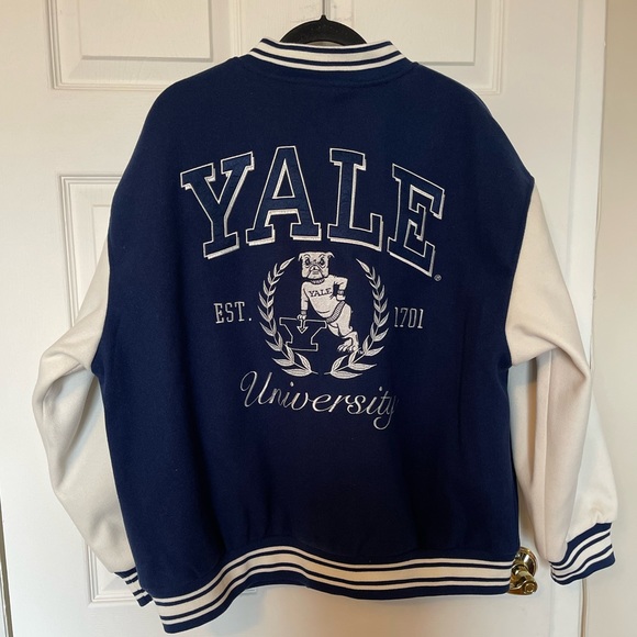 Jackets & Coats Nwt Yale Embroidered Varsity Bomber Jacket Poshmark